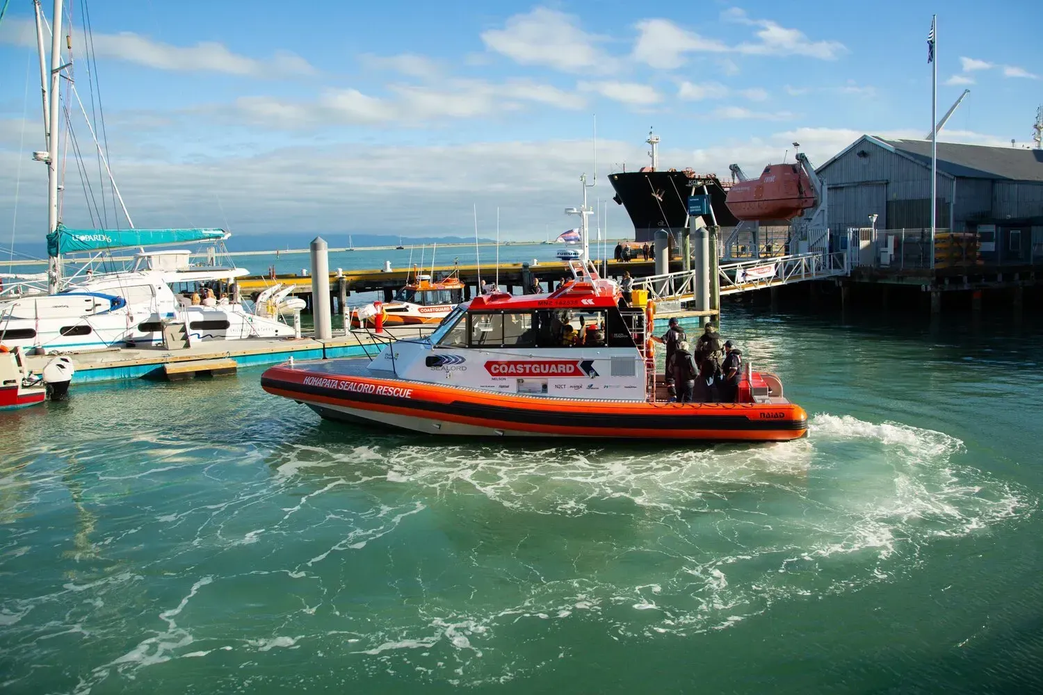 Marine Air Flow engine room intake grilles on the NZ Sealord Coastguard vessel