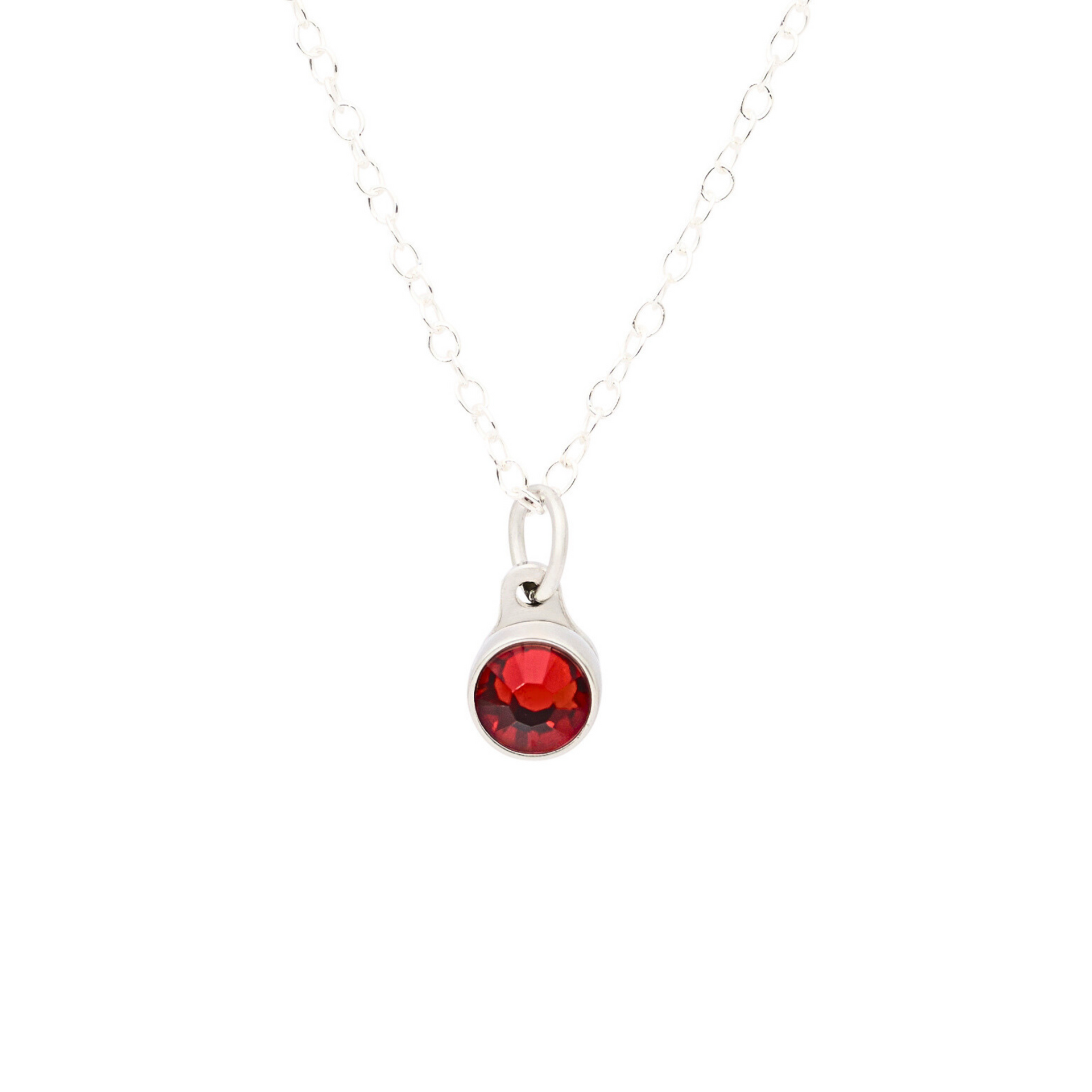 Birthstone hangers edelstaal
