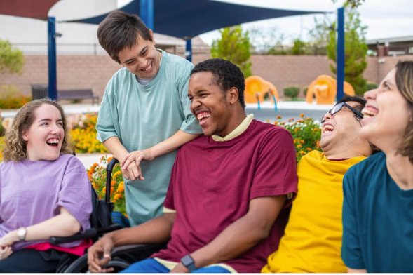 A Group Of People Laughing With Each Other โ Eleos Support Services In Lavington, NSW