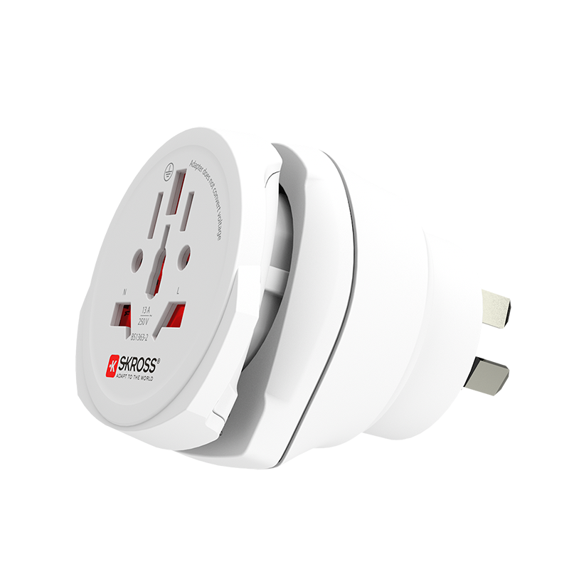 Skross Combo World to Australia/China 3-Pole Travel Adapter