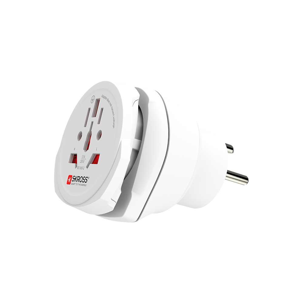 Skross Combo World to Denmark 3-Pole Travel Adapter