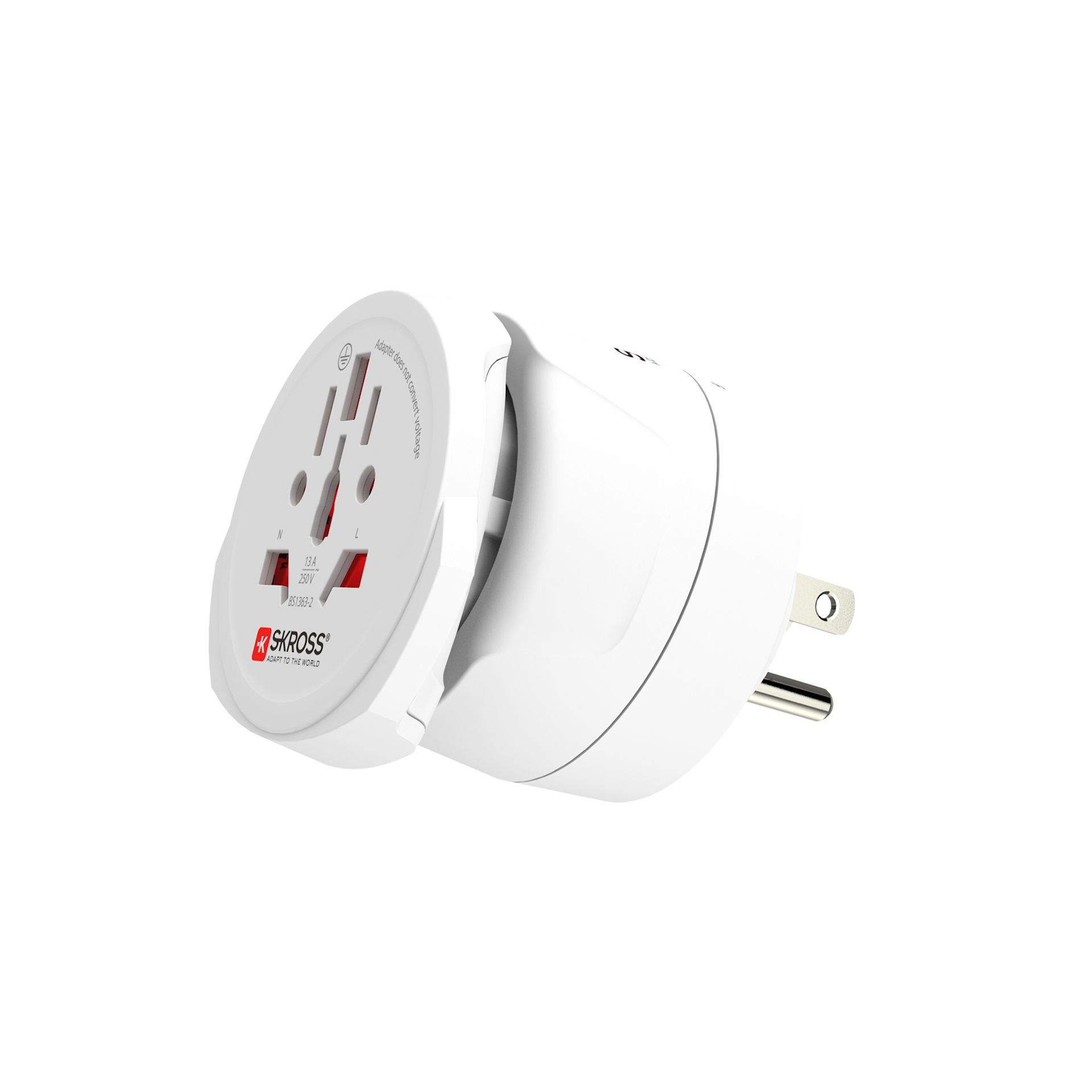 Skross Combo World to USA 3-Pole Travel Adapter