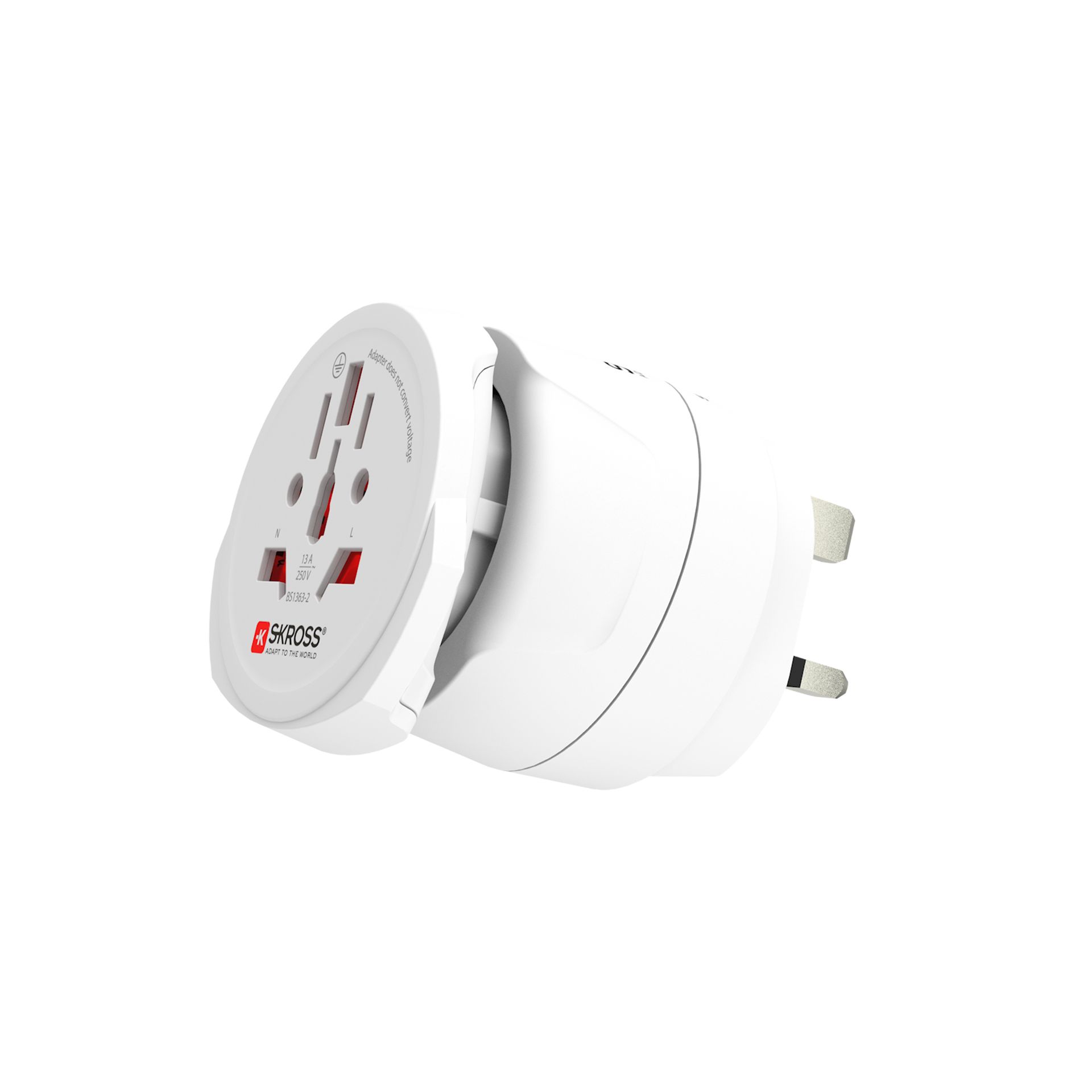 Skross Combo World to UK 3-Pole Travel Adapter