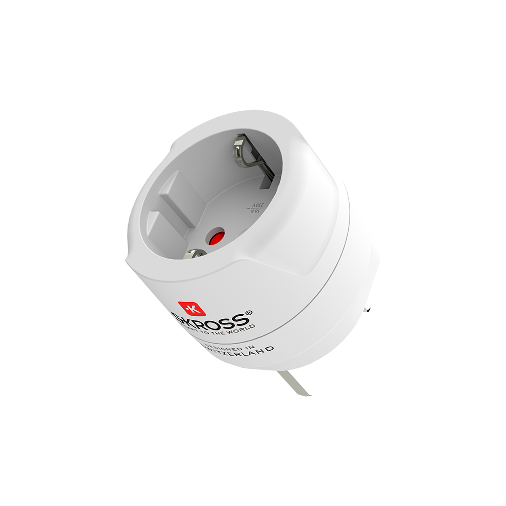 Skross Europe to UK 3-Pole Travel Adapter
