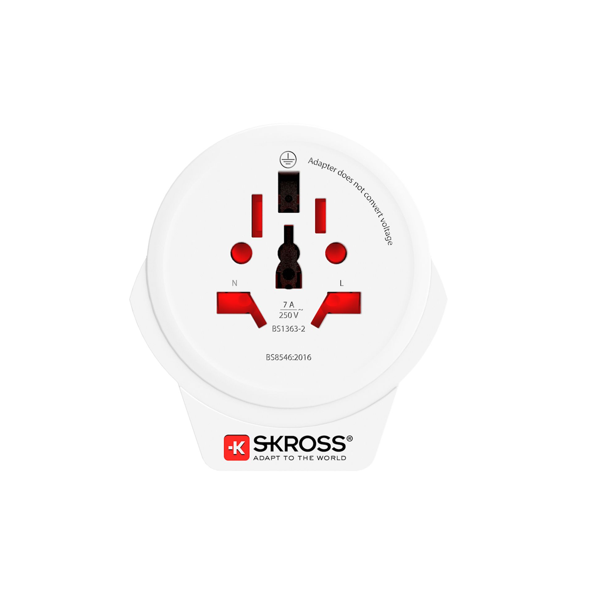 Skross World to UK USB 3-Pole Travel Adapter