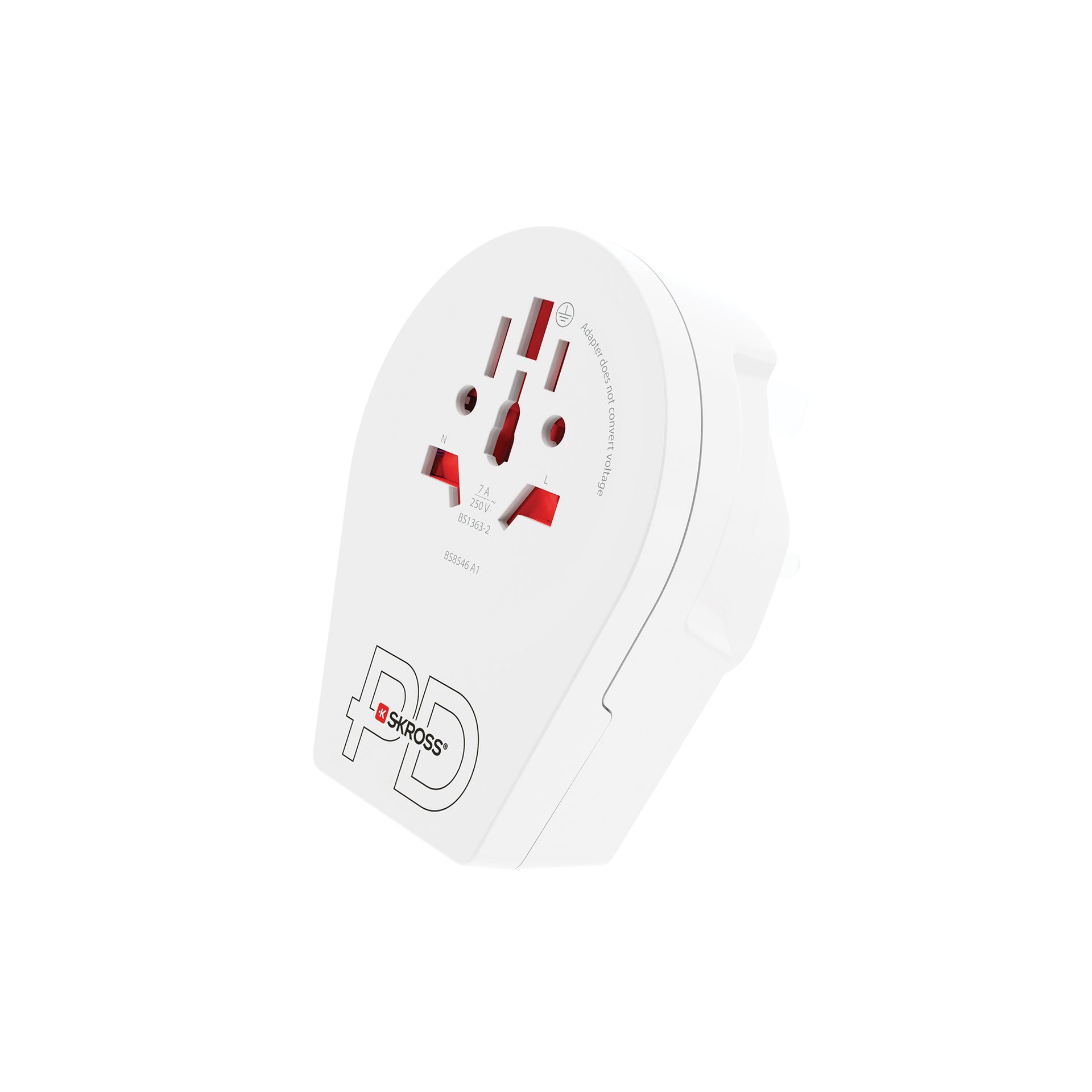 Skross World to UK USB CPD20 3-Pole power delivery Travel Adapter