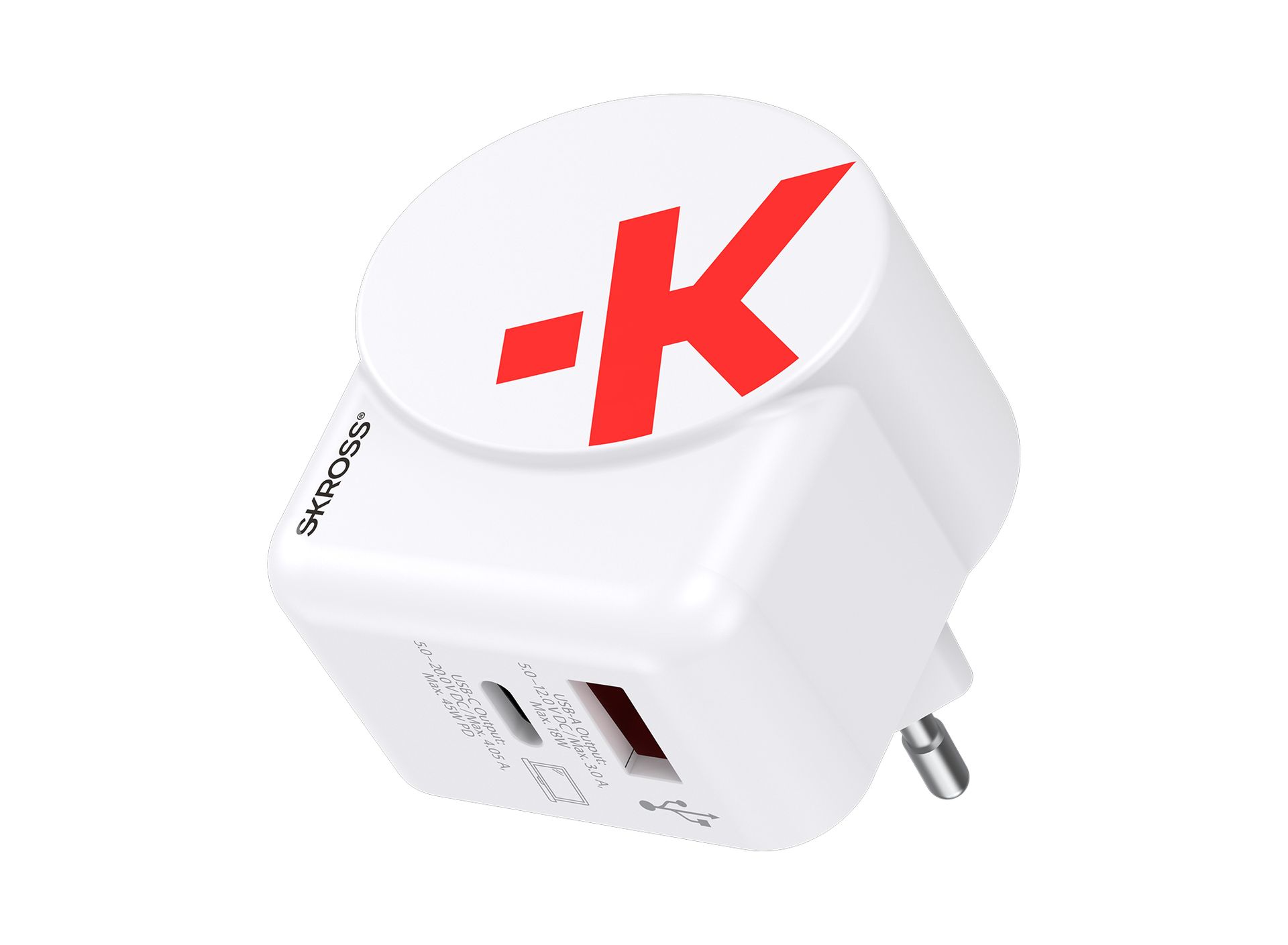 Skross European power delivery USB Charger AC45PD with USB and USB-C