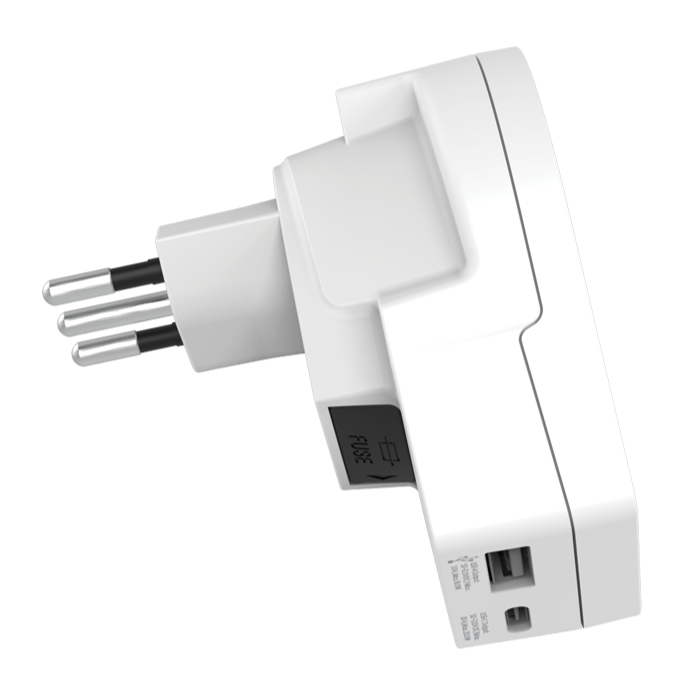 Skross 3-Pole World to USA USB AC20PD Travel Adapter