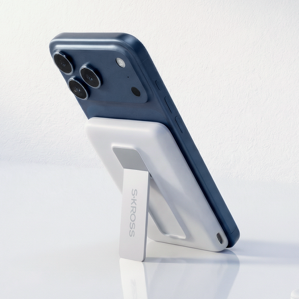 Power stand with pass through charging