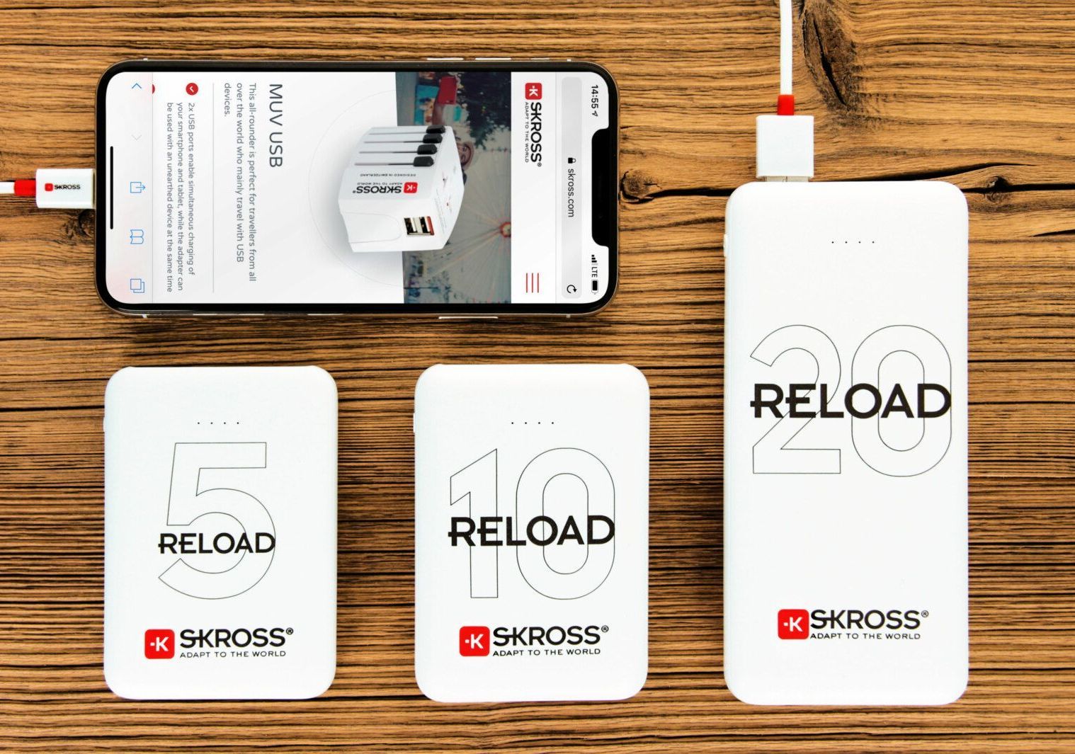 Skross 20,000 mAh Power Bank. Skross Reload 20