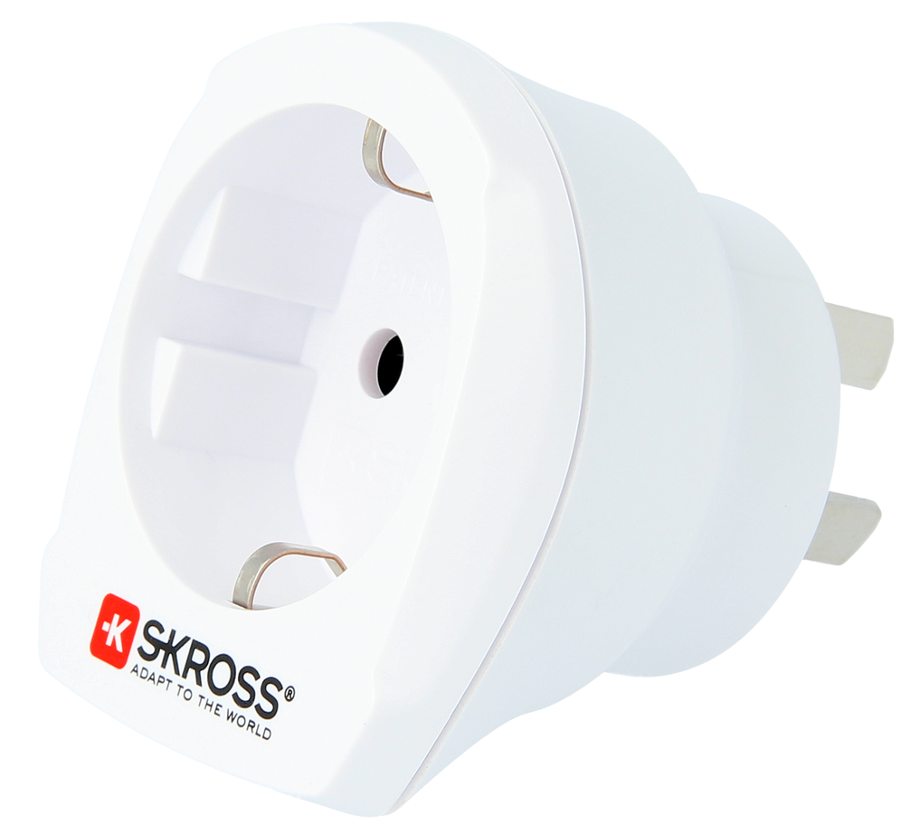 Skross 3-Pole Europe to Australia/China Travel Adapter