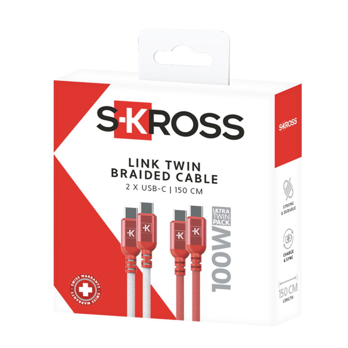 Skross USB-C to USB-C Charging Cable Packaging