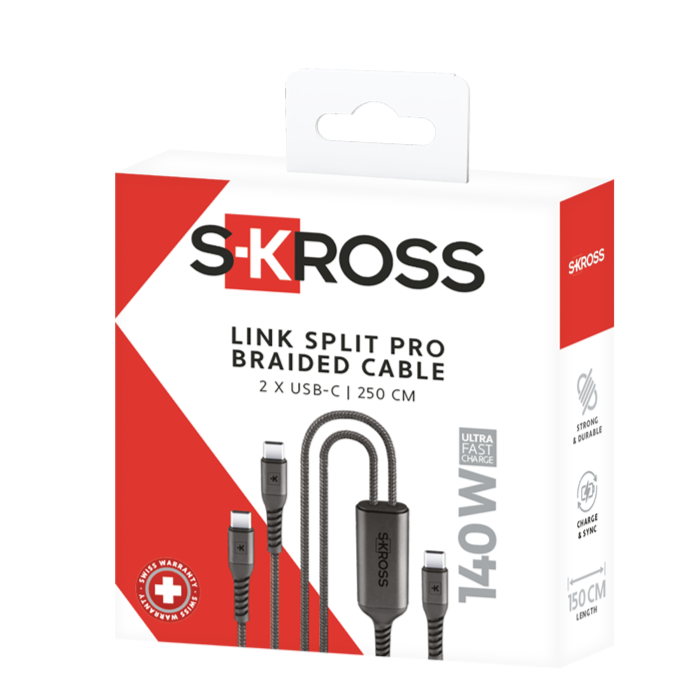 Skross USB-C to USB-C Charging Cable Packaging