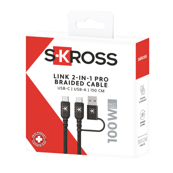 Skross USB-C to USB-C Charging Cable Packaging