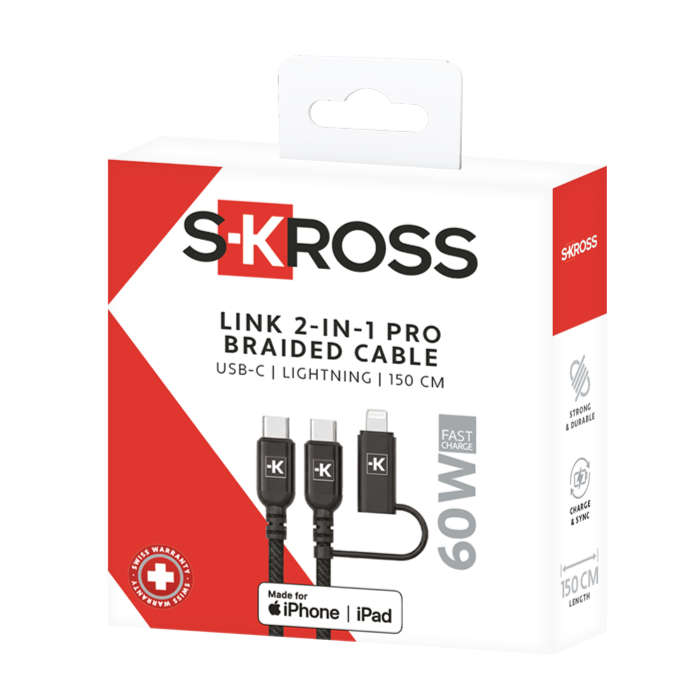 Skross USB-C to USB-C Charging Cable Packaging