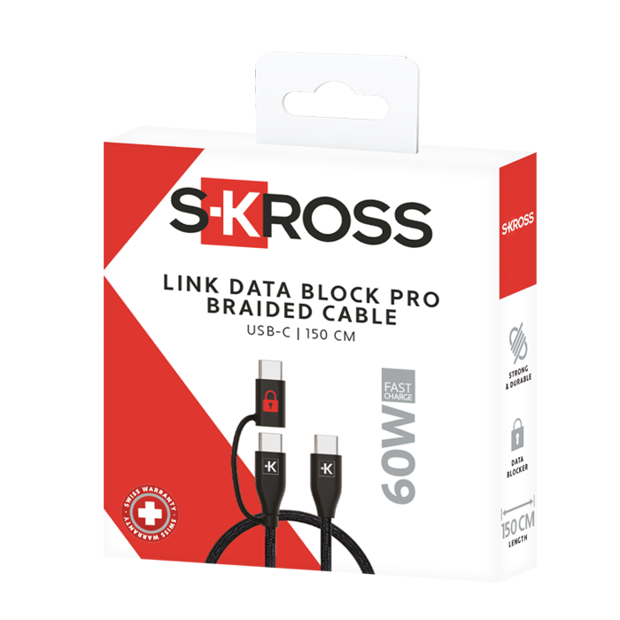 Skross USB-C to USB-C Charging Cable Packaging