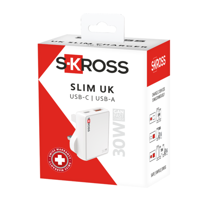 Skross USB Charger. Power Charger UK Packaging
