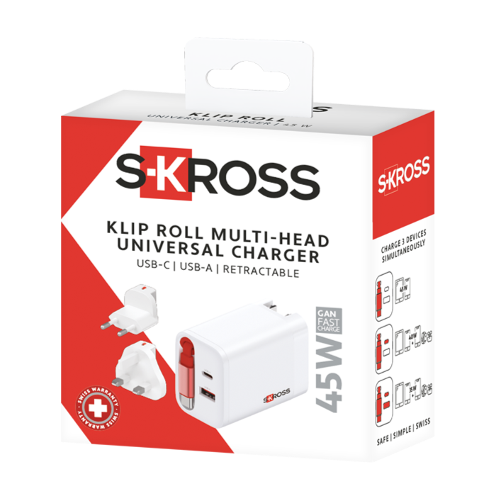 Skross USB Charger. Power Charger UK Packaging