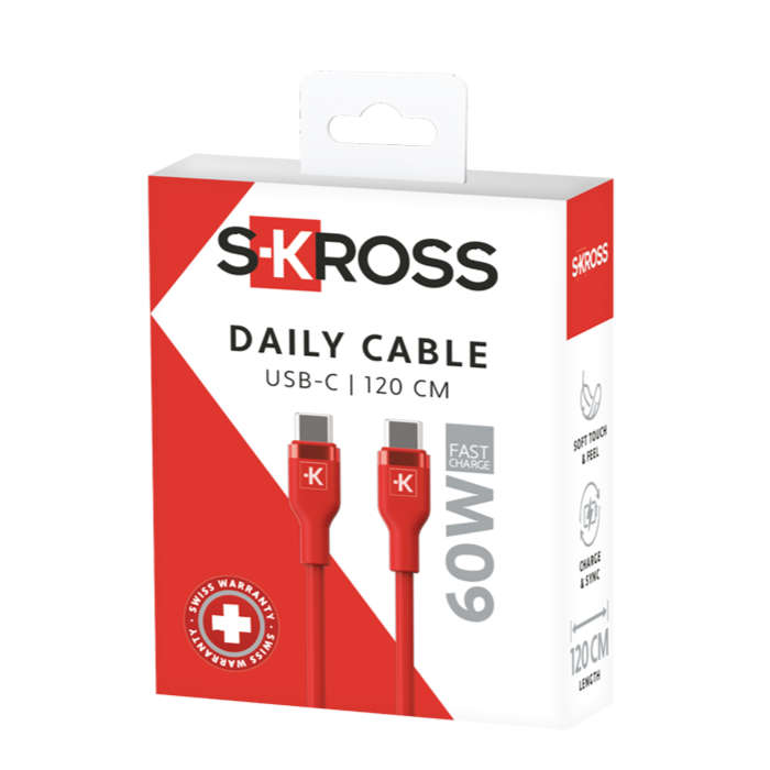 Skross USB-C to USB-C Charging Cable Packaging