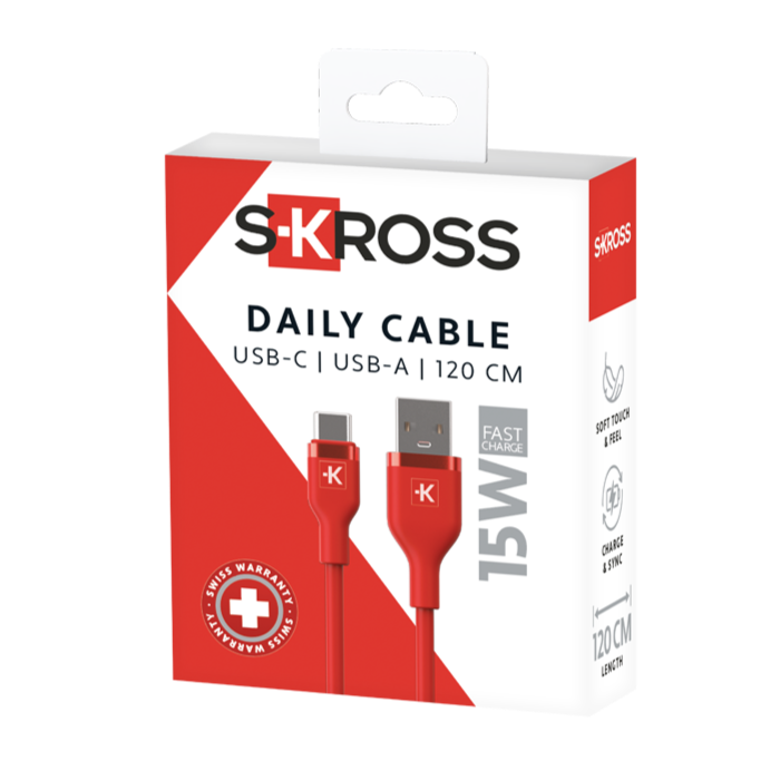 Skross USB-C to USB-C Charging Cable Packaging