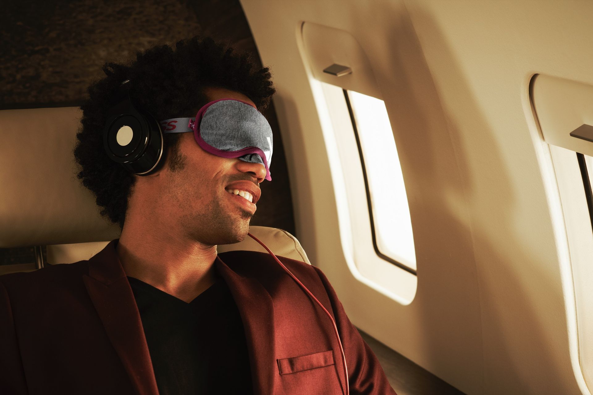 Skross Eye Mask Light Grey SKR-0234 Front and Back