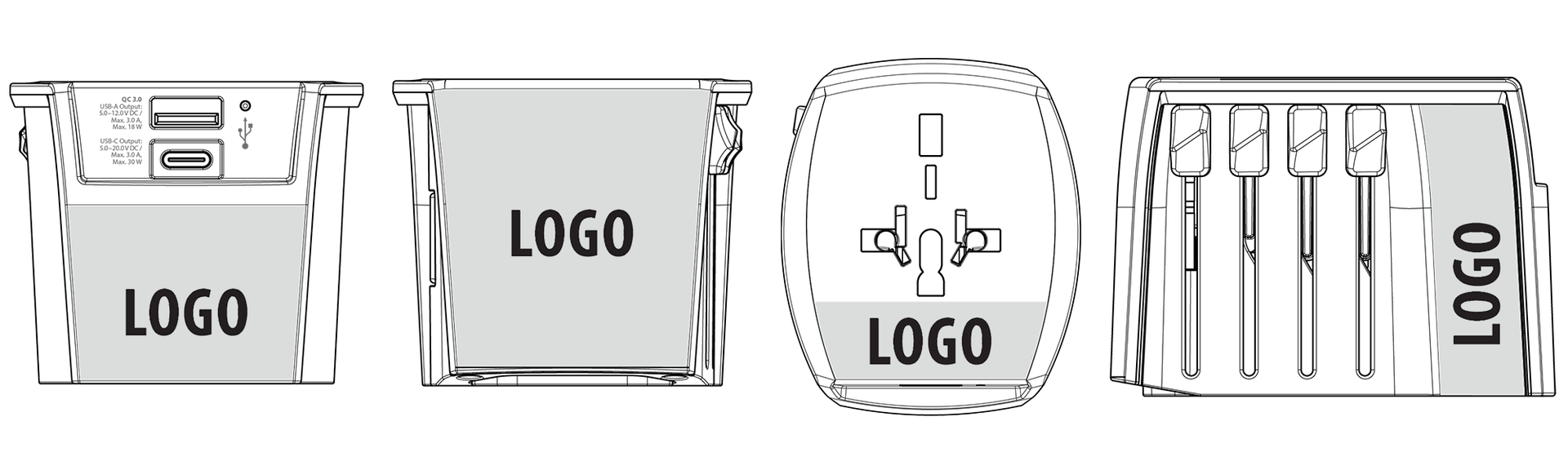 MUV USB AC Promotional Print Areas SKR-0160