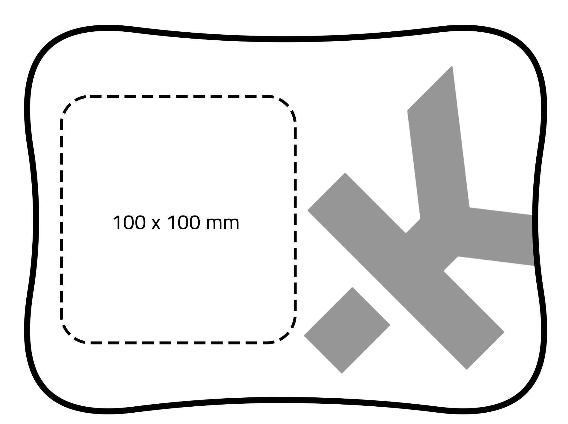 Skross Mini Pillow Print Area