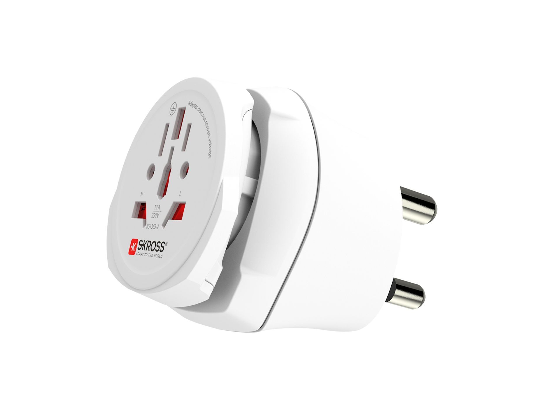Skross Combo World to South Africa Travel Adapter side on