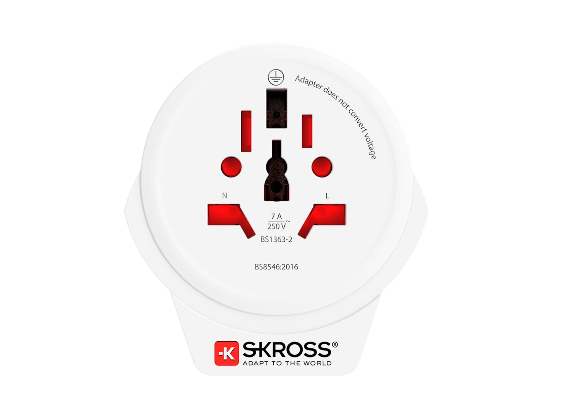 Skross World to UK USB travel adapter back