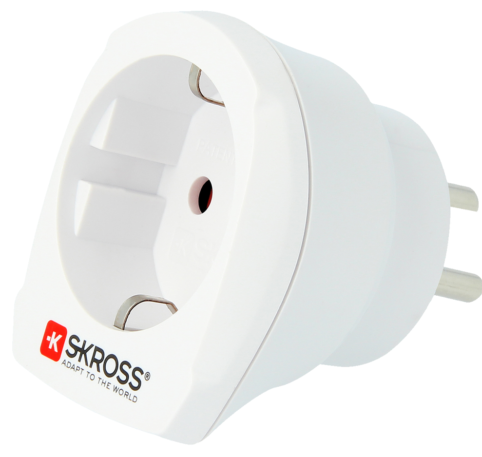 Skross 3-Pole Europe to Denmark Travel Adapter