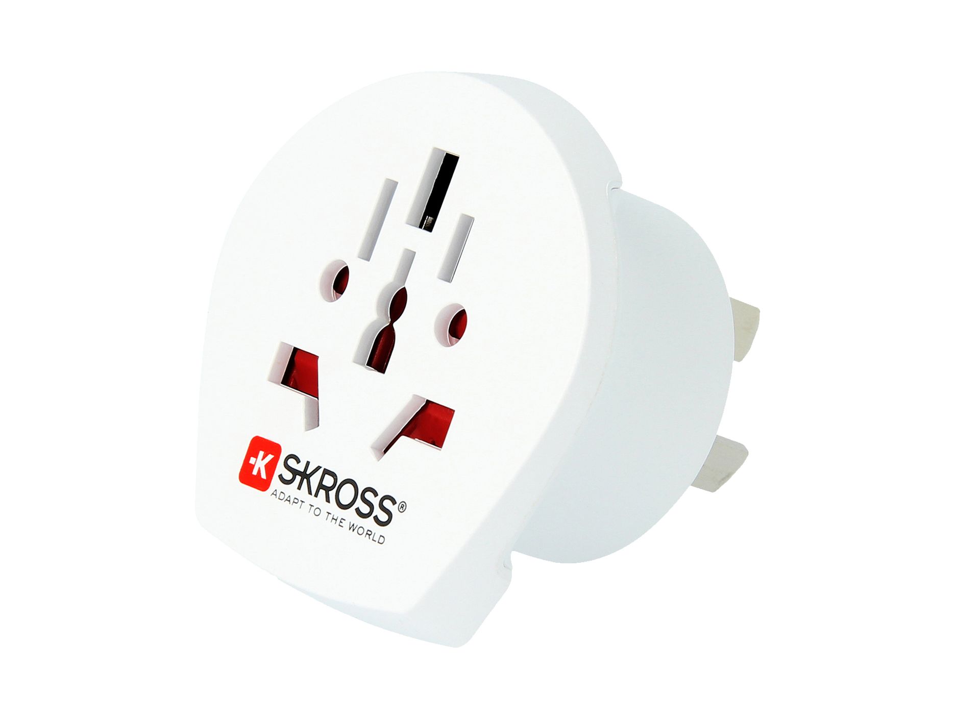 Skross World to Australia/China travel adapter side on