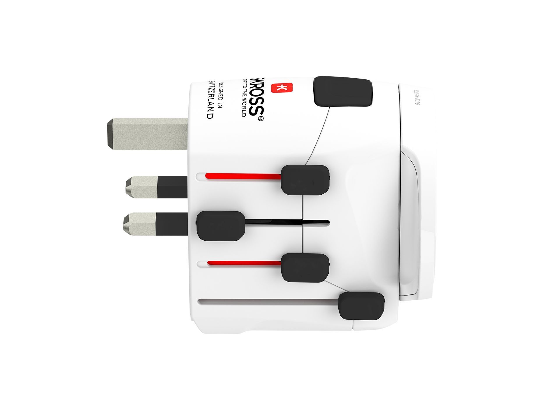 Skross PRO + USB (2xA) travel adapter