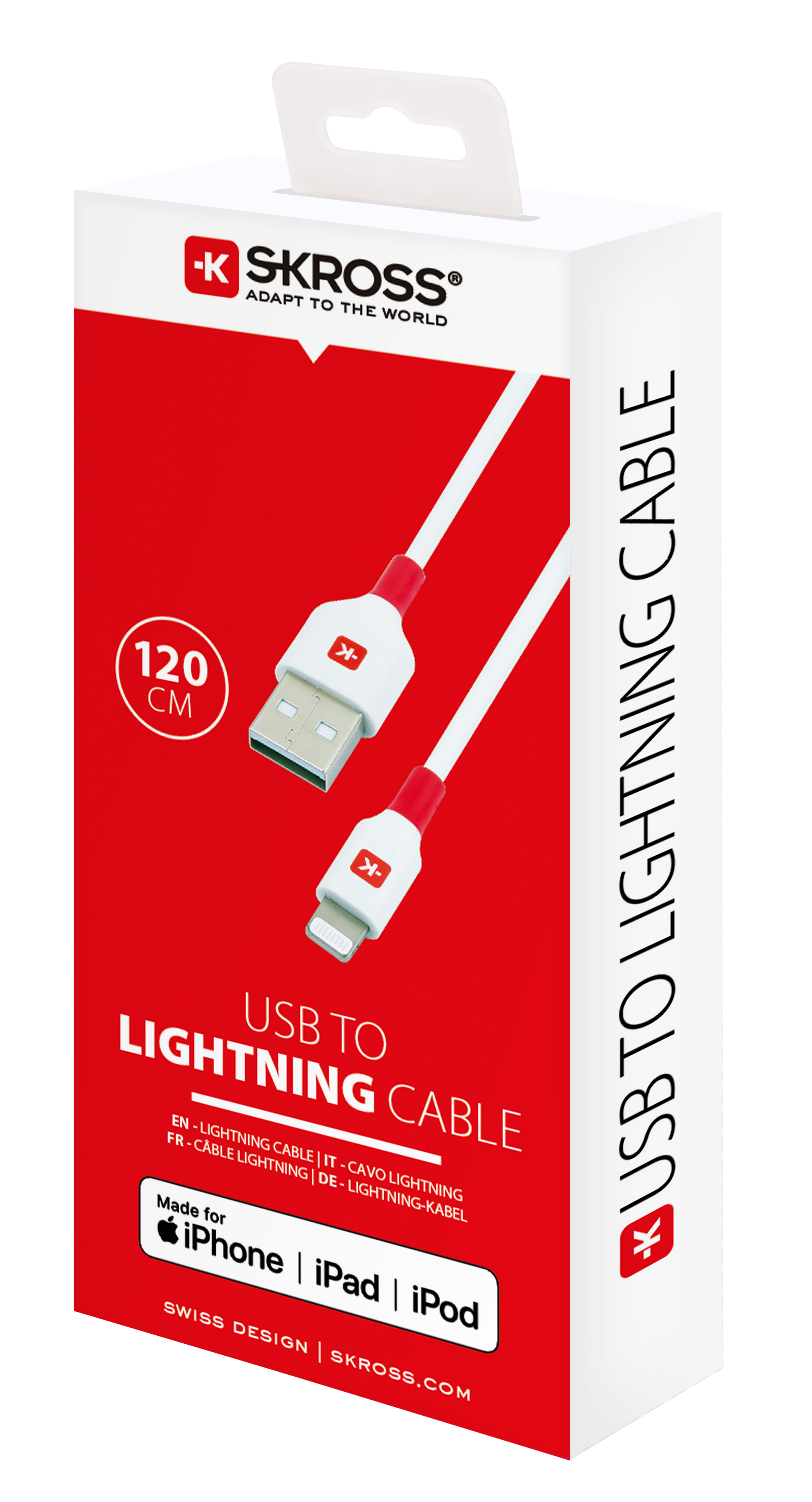 Skross USB to Lightning Charging Cable Packaging