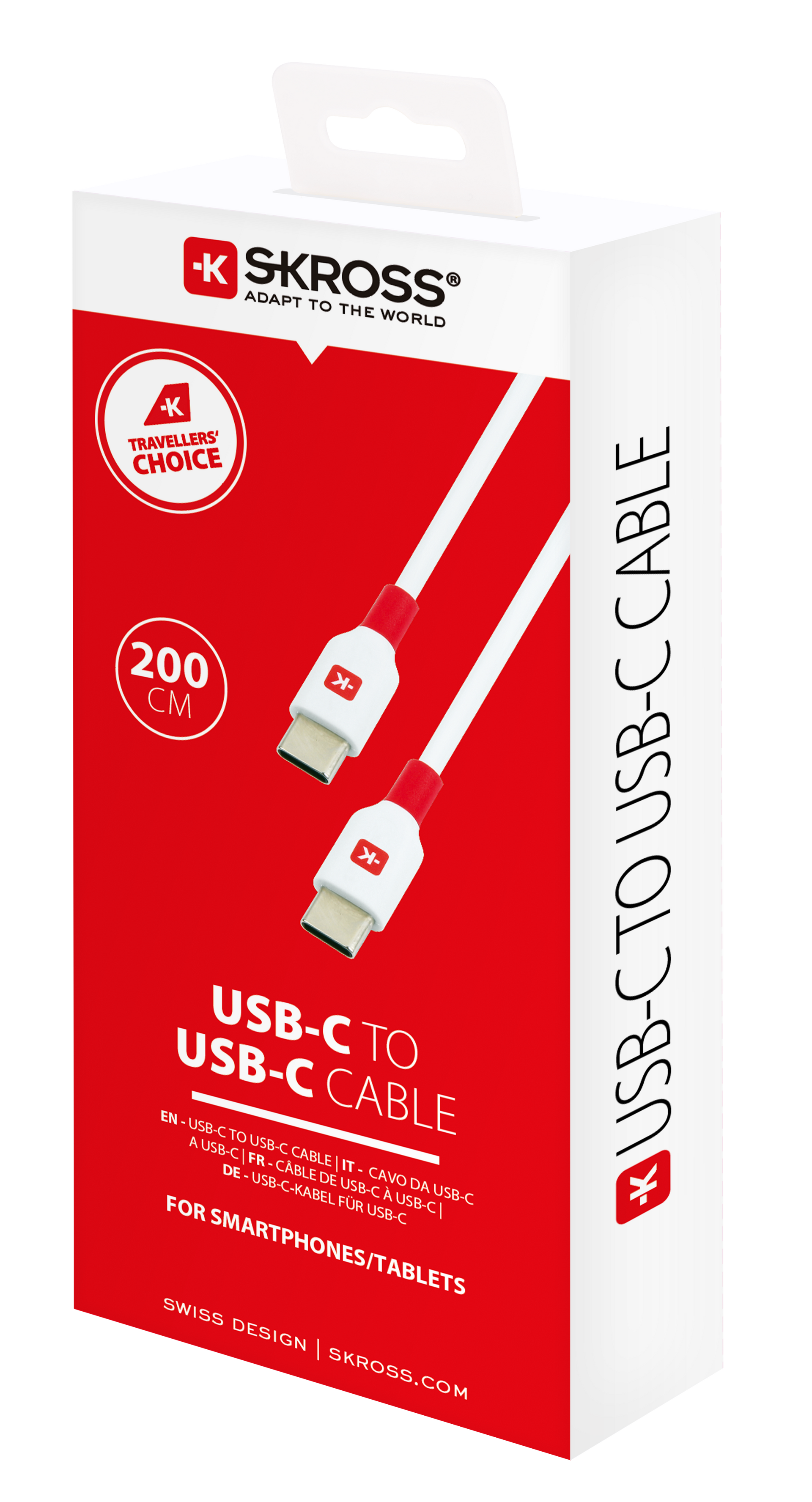 Skross USB-C to USB-C Charging Cable Packaging