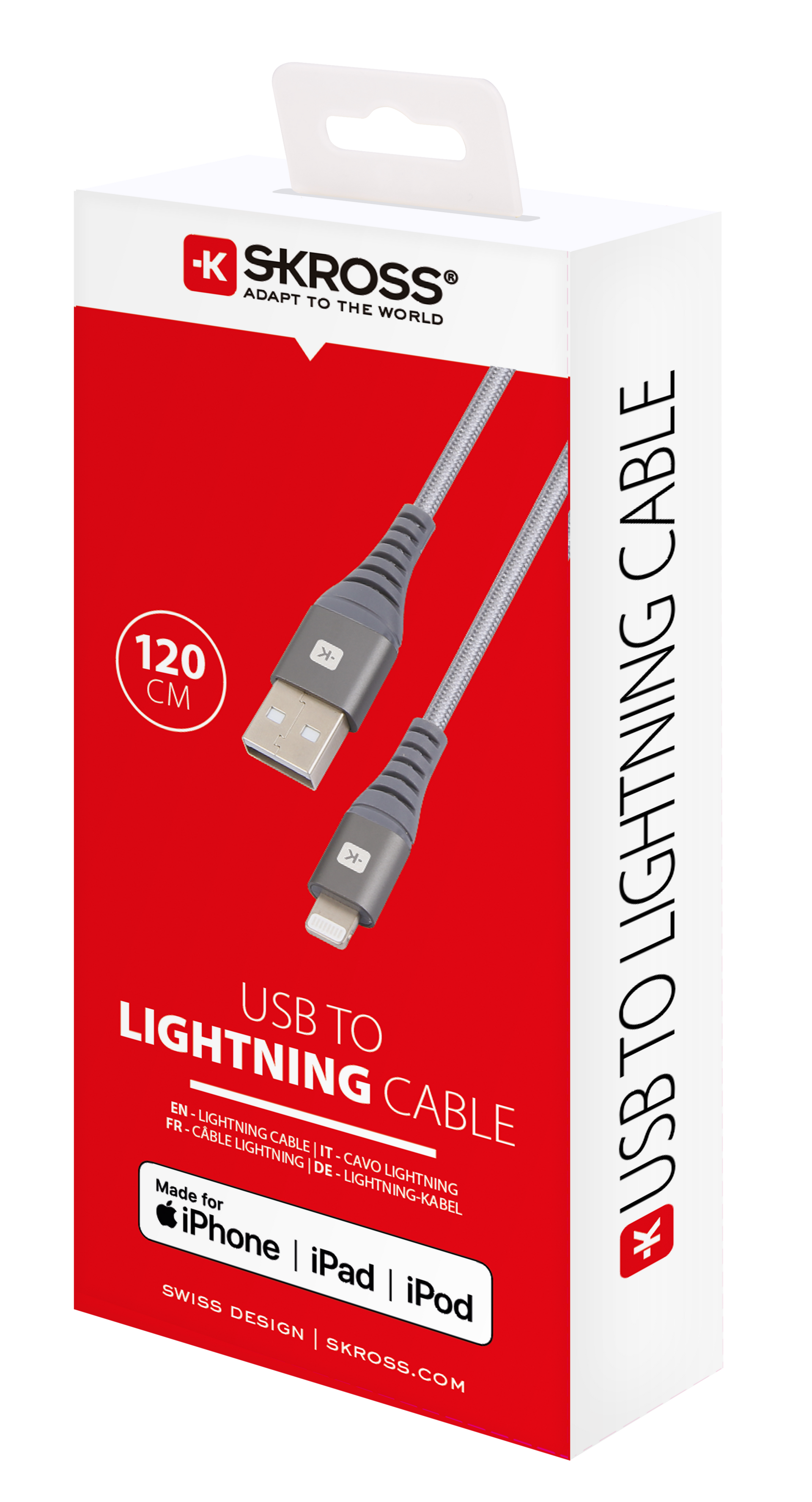 Skross USB to Lightning Charging Cable Packaging