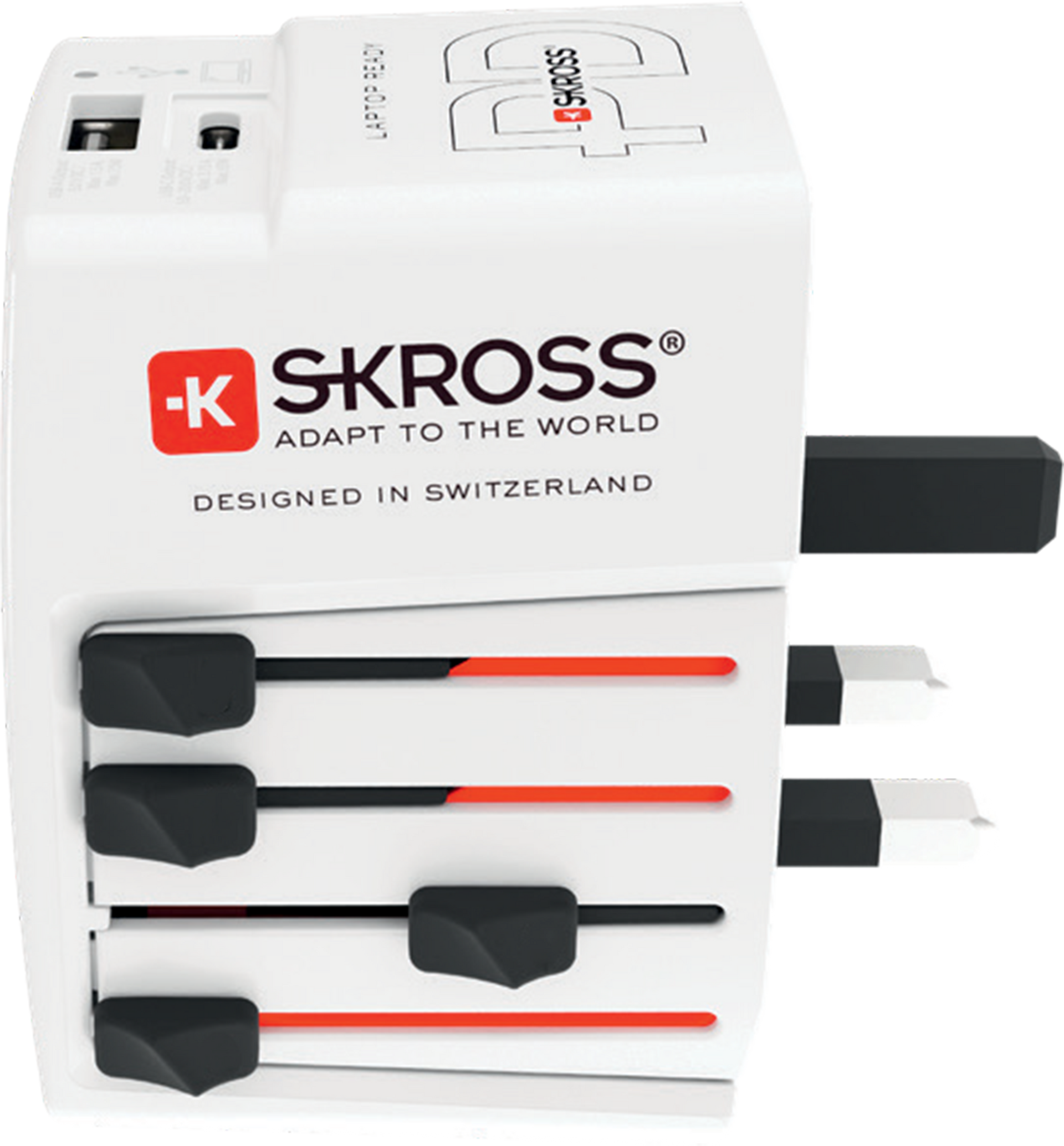 Skross Power Delivery World USB Charger AC65PD UK Side