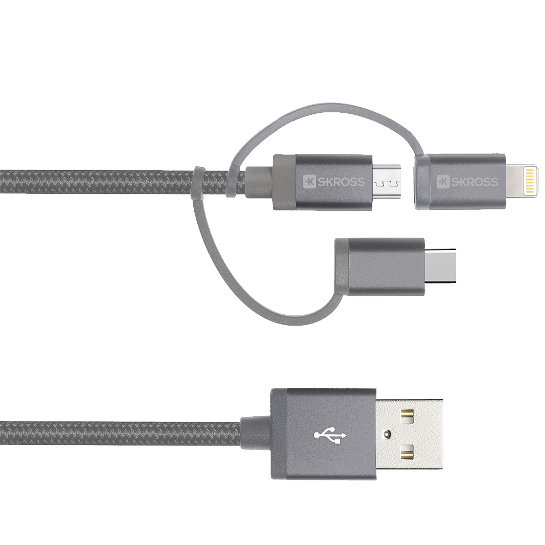 Skross 3-in-1 Premium Charging Cable