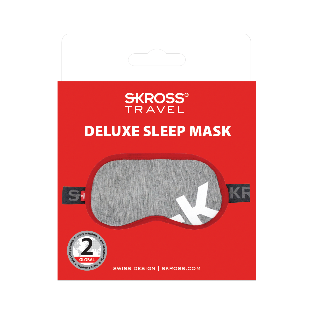 Skross Deluxe Eye Mask Light Grey packaging