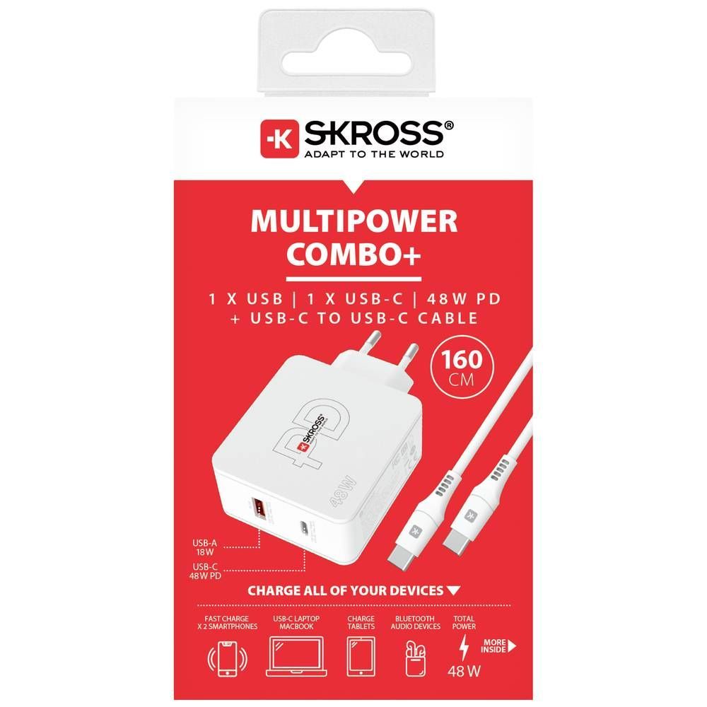 Skross USB Charger. Power Charger 65W GaN US Packaging