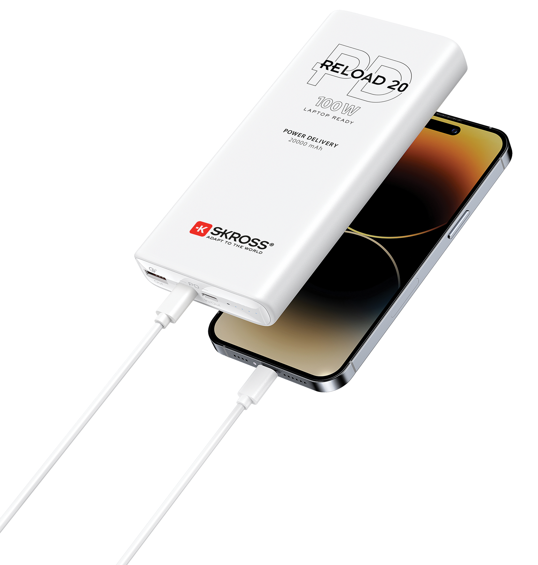 20000 mAh 100w power bank charging iPhone