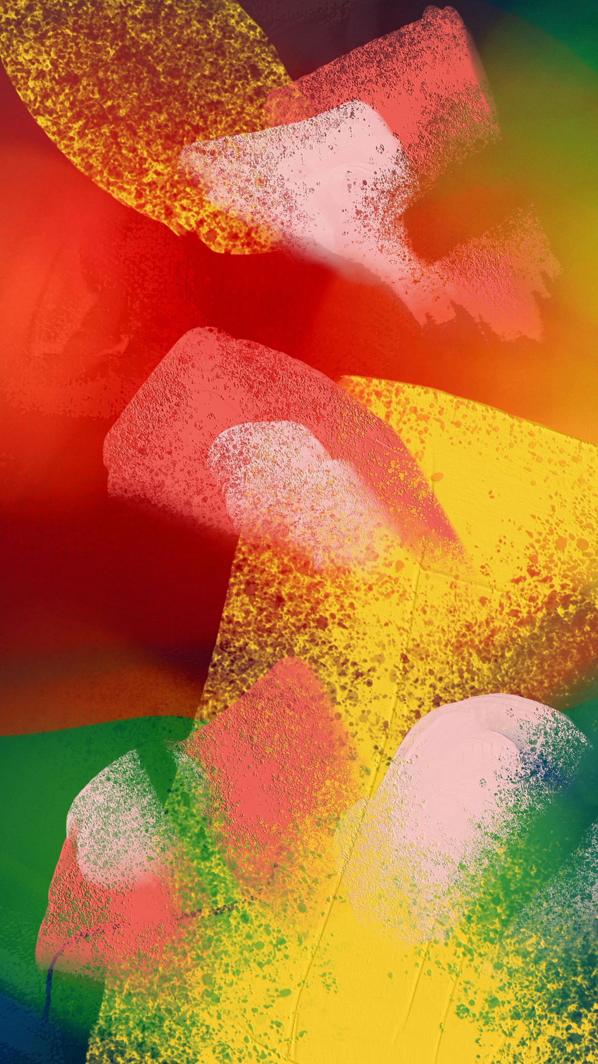 A close up of a bright orange background.