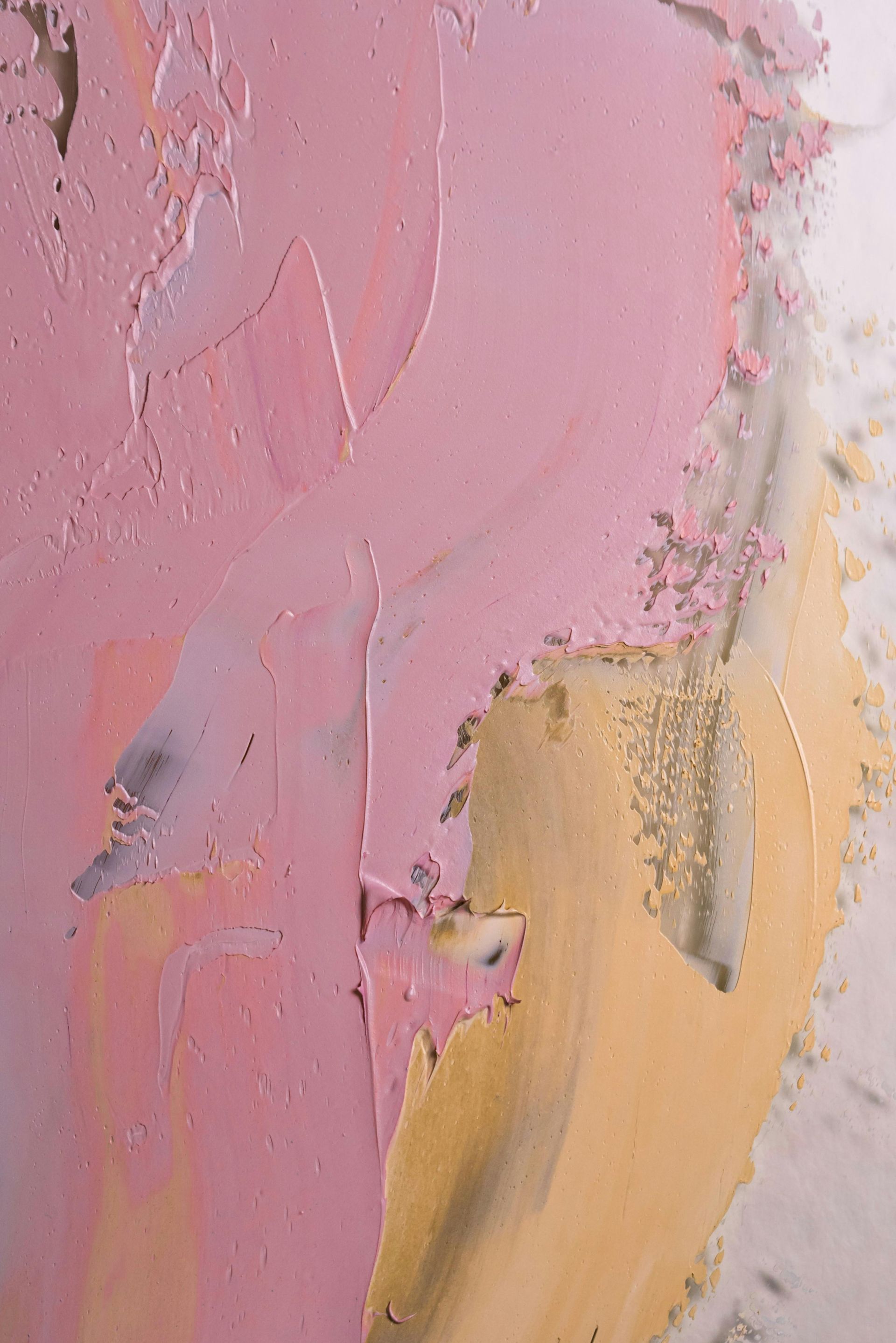 A close up of a bright pink background.