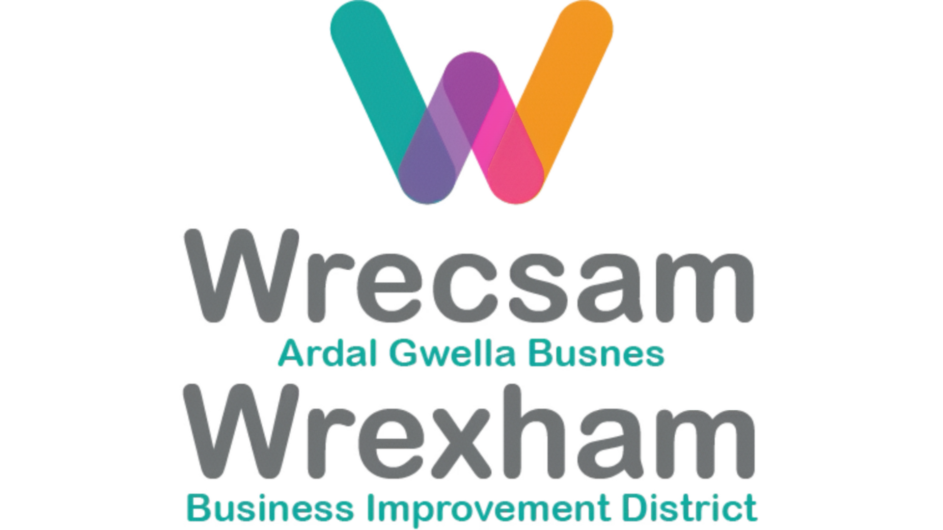 The logo for the wrexham business improvement district