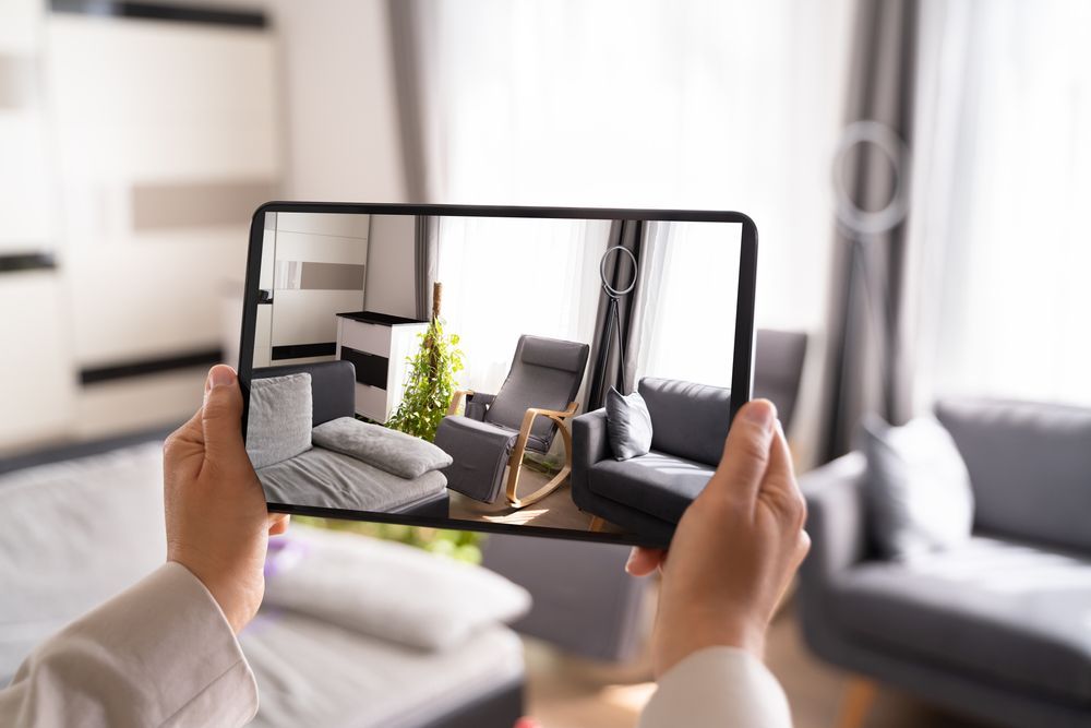 virtual house tour call on tablet