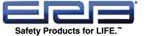 A blue and white logo for safety products for life