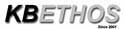 A blurry image of the word kbethos on a white background