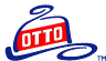 The logo for otto is a drawing of a hat with the word otto on it.