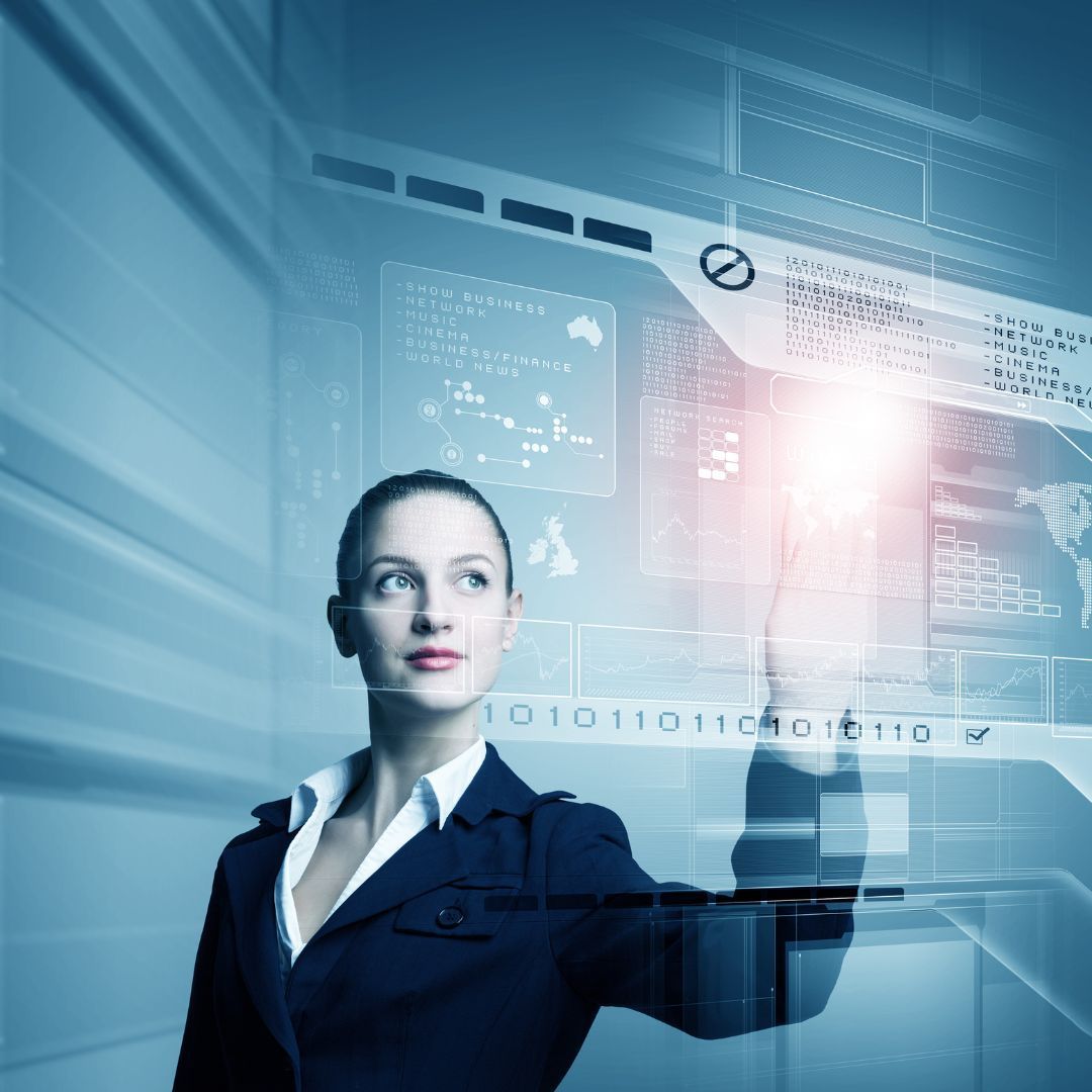 Garota capa do artigo de mulheres na tecnologia