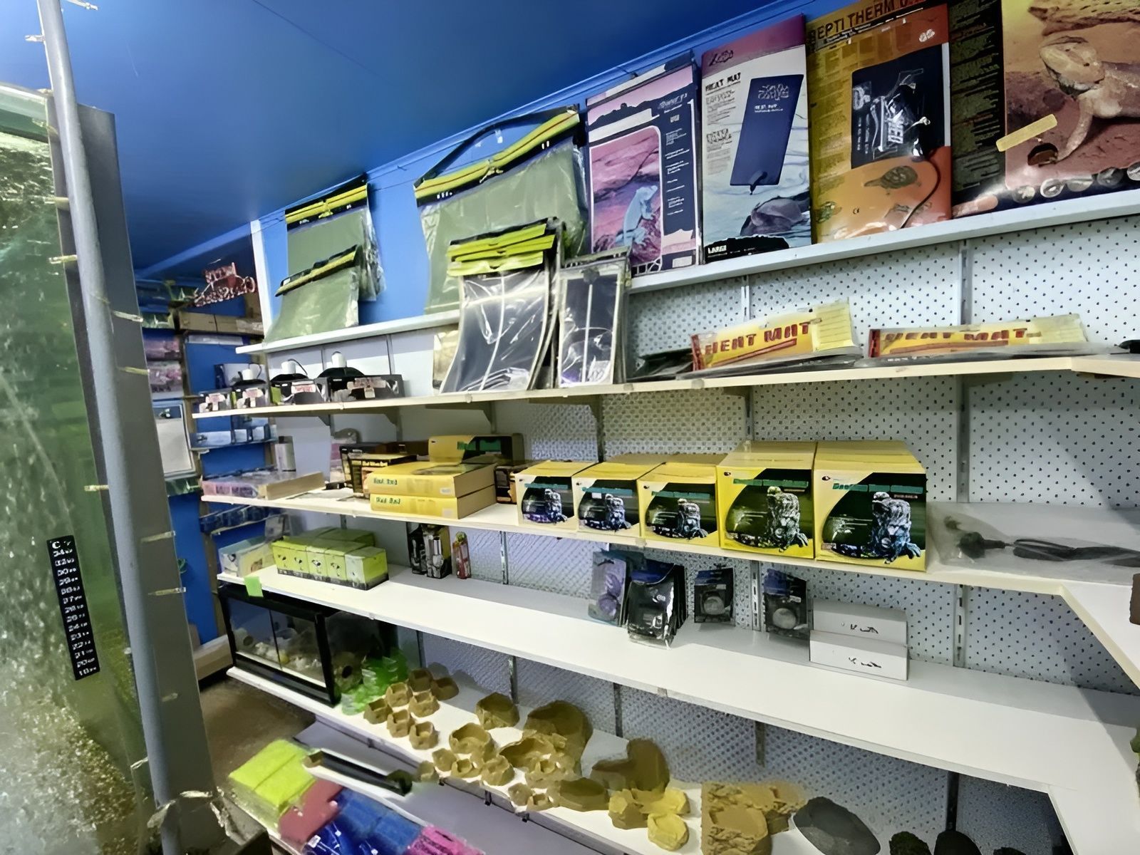 Shelves in A Store Filled with Various Aquarium Supplies and Decorations — Summerland Aquarium in Wollongbar, NSW