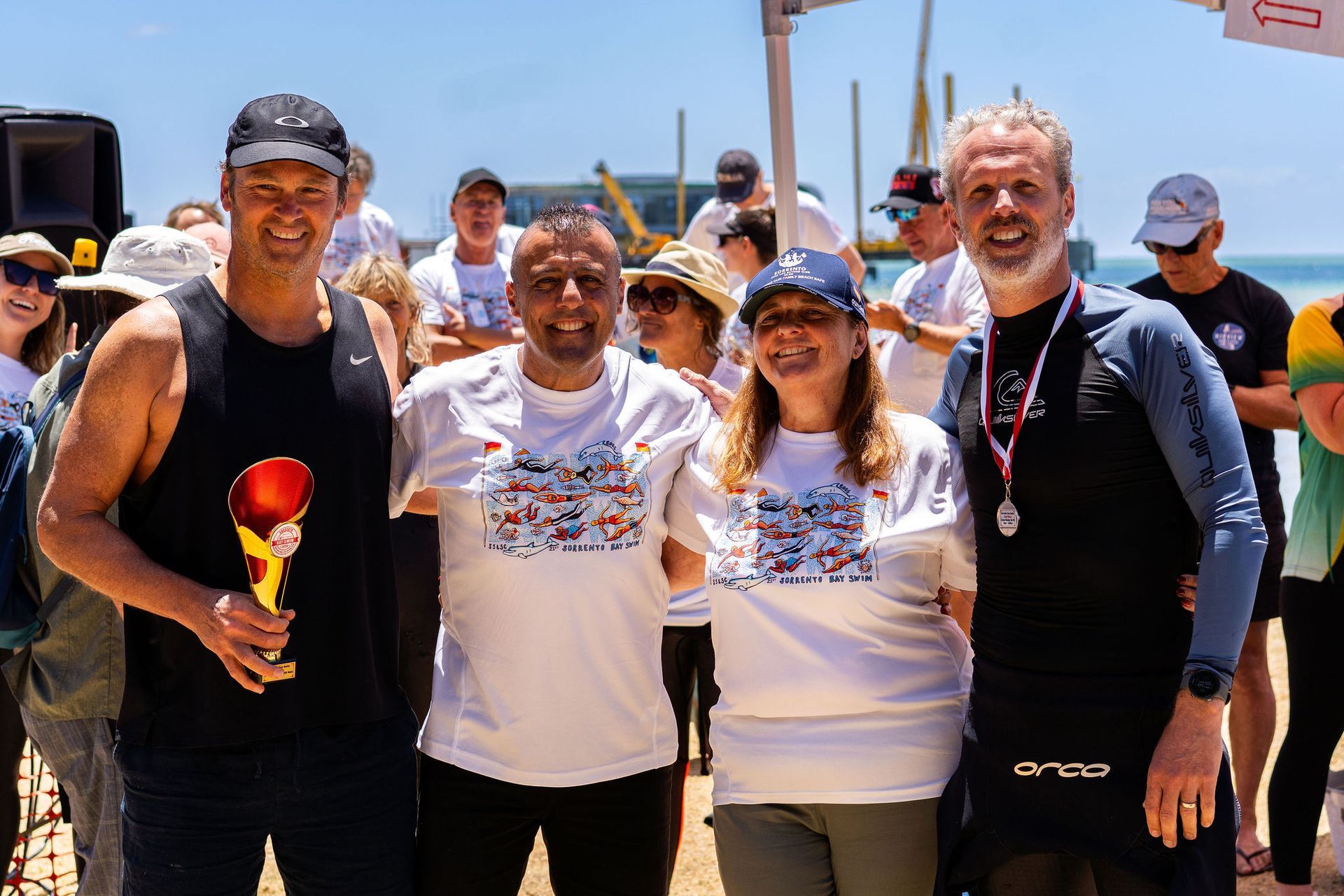 Sorrento Bay Swim presentation on the beach